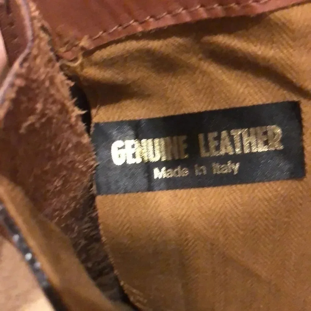 ITALIAN leather purse/briefcase - Picture 8 of 11